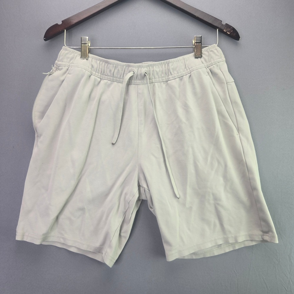 Member's Mark Luxe Shorts Mens M Gray Athletic Drawstring Stretch Pockets 3218